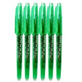 Set 6 Pixuri cu Radiera Verde, 0.7mm, Roller, Stergere Usoara, Cerneala Termosensibila