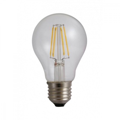 Bec LED filament A60, E27, 4W, 220V, 3000K foto