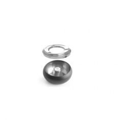 Scrumiera din otel inoxidabil cu margine detasabila, 105x(H)58mm Hendi foto