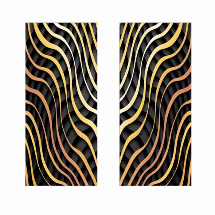 Set 2 stickere auto decorative pentru st&Atilde;&cent;lpi u&Egrave;i, folie autoadeziv&Auml; orajet, print hd ecosolvent, dimensiune 50x22 cm, exterior rezistent