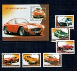 Cambodge 2001 - Mașini de epoca, serie si colita neuzata