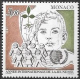 C4915 - Monaco 1985 - Anul tineretului neuzat,perfecta stare, Nestampilat