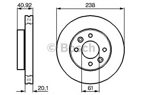 Disc frana RENAULT CLIO II (BB0/1/2, CB0/1/2) (1998 - 2005) BOSCH 0 986 478 276