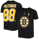 Boston Bruins tricou de copii David Pastrň&aacute;k Flat Alt.Captains N&amp;amp;N B - Dětsk&eacute; XL (13 - 15 let)
