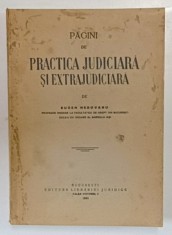 PAGINI DE PRACTICA JUDICIARA SI EXTRAJUDICIARA de EUGEN HEROVANU , 1944