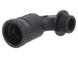 Conectori &icirc;n unghi 90&deg; filet metric exterior poliamidă 6