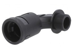 Conectori &icirc;n unghi 90&deg; filet metric exterior poliamidă 6
