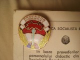 1983 Insigna Profesor evidentiat cu legitimatie