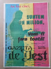 gazeta de vest martie 1993-revista legionara-ion gavrila ogoranu,garda de fier foto