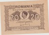 Bancnota tiparita pe hartie de timbre 20 lei 1945