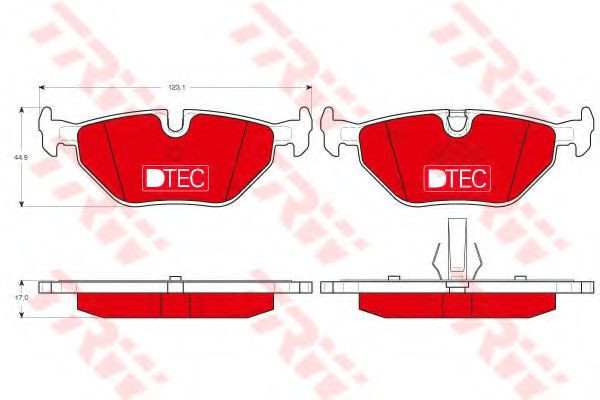 Set placute frana,frana disc BMW Seria 3 Touring (E36) (1995 - 1999) TRW GDB1344DTE