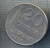 AX 1378 MONEDA - BRAZILIA - 20 CENTAVOS -ANUL 1967 -STAREA CARE SE VEDE, Europa