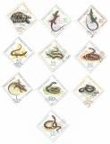 Romania (218) - Reptile, 1965 - serie obliterata