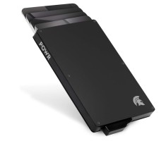 Portofel pentru carduri POWR, cu protectie RFID, negru - RESIGILAT