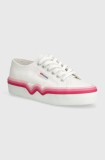 Superga tenisi 2740 LIQUIFY STRIPES femei, culoarea alb, S4128SW