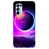 Husa compatibila cu Oppo A53 model Neon Planet, Silicon, TPU, Viceversa, Transparent, Carcasa