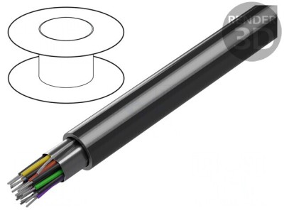 Cablu RS232 10x2x24AWG Ecranat Folie Al-PET PVC foto