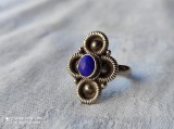 INEL argint cu LAPIS LAZULI etnic TRIBAL vechi RAR vintage DE EFECT splendid