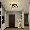 Lustra LED Liniara 54W, Alessandro DESIGN, Negru, Lumina Reglabila Rece/Calda/Neutra, Moderna, Interior, 33cm