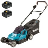 Makita DLM432CT2 - Masina de tuns iarba cu 2 acumulatori Li-Ion 18 V 5 Ah 43 cm 50 l