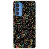 Husa compatibila cu Motorola Moto G51 5G model Neon monsters, Silicon, TPU, Viceversa, Transparent, Carcasa