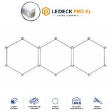 Cumpara ieftin Lumina LED Hexagonala Profesionala Aluminiu, 3 Module 5680mm 120x315CM , Service Auto, Detailing, Ateliere, Spatii Comerciale
