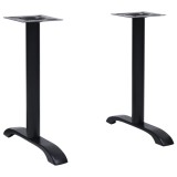 Cumpara ieftin Picior masă de bistro, 2 buc., negru, 61x8x72 cm, fontă