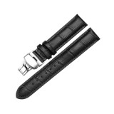 Cumpara ieftin Curea ceas piele neagra Deployant 18 mm 20 mm 22 mm 24 mm C005