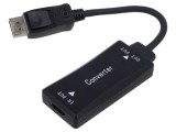 Adaptor GEMBIRD DisplayPort la HDMI 150mm negru 4K UHD