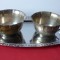 DOUA VASE VECHI ARGINTATE, SOSIERE, ZAHARNITE, LATIERE