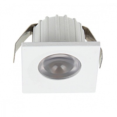 Spot LED Slim Patrat Incastrabil Mobila / Rigips 3W 3000K foto