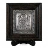 Icoane argintate, Icoana Maica Domnului din Vladimir, dim 21cm x 23cm, cod B-04