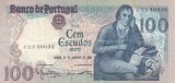 B11 4 - Bancnota foarte veche - Portugalia - 100 escudos - 1984