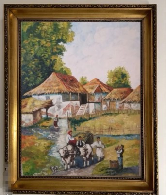 Tablou vechi romanesc foto