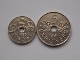 LOT 2 MONEDE 1-5 KRONE 1998 NORVEGIA-XF, Europa