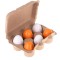 Jucarie tip Montessori, Set 6 oua in cofraj, din lemn