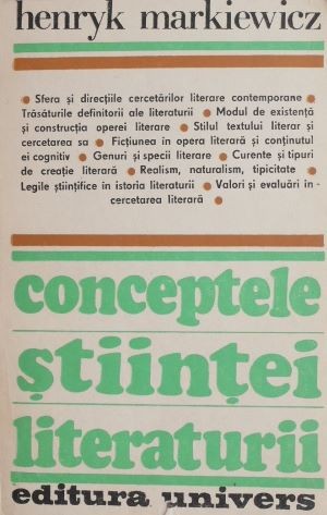 Conceptele stiintei literaturii - Henryk Markiewicz