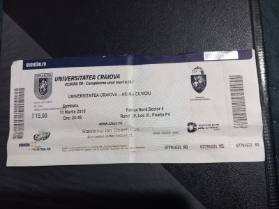 bilet U Craiova - Astra Giurgiu foto
