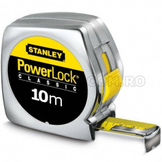Ruleta PowerLock Classic STANLEY cu carcasa ABS 10m x 25mm foto