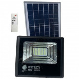 Proiector cu panou solar Tiger-40, Li-Ion, telecomanda, 40 W, 840 lm, lumina rece, IP65, aluminiu, Horoz