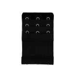 Cumpara ieftin Extensie elastica pentru sutien,93L x 55l mm (3 prinderi,3 randuri) - Negru