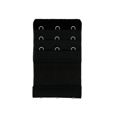 Extensie elastica pentru sutien,93L x 55l mm (3 prinderi,3 randuri) - Negru foto