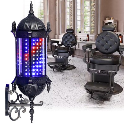 Lampă iluminată Barber Pole pentru barber shop foto