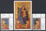 Barbados 1983 - Crăciun - Picturi de Masaccio, Serie + Colita, MNH