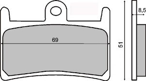 Placute frana sinter Yamaha FZR 600 RN Genesis 4MH2 4MH 4MH-005101 - 1995 TRW MC Cod Produs: MX_NEW 7873383MA foto