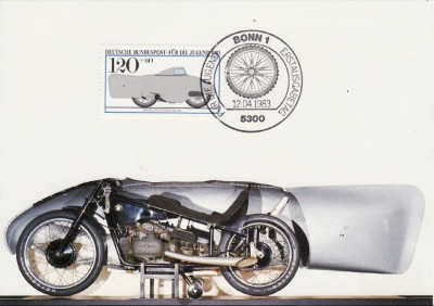 C4109 - Germania 1983 carte postala maxima foto