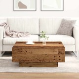 VidaXL Masă de cafea Lemn vechi 80 x 80 x 31 cm Lemn compozit