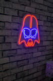 Decoratiune luminoasa LED, Darth Vader, Benzi flexibile de neon, DC 12 V, Rosu albastru