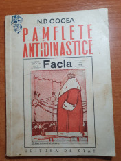 pamflete antidinastice-editura de stat -anul 1949 foto