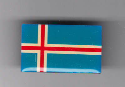 Insigna steag Islanda - Editions Atlas, cu pin foto